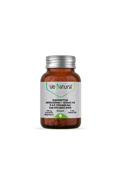 VeNatura Magnesium Bisglicinate Citrate - P5p B6 60 Capsules