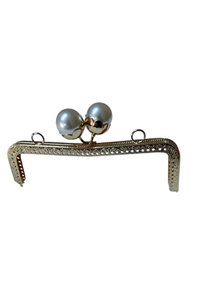 HaserEticaret Çanta Klips Incili 20 Cm Altın