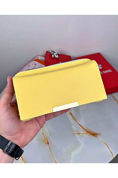 patideri Large Women's Wallet with Zipper Coin Compartment