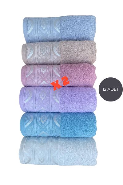 Sudem Home Collection 100% Cotton 3Pcs 6Pcs and 12Pcs 50*90cm Hand Face Towel Soft Hand Towel Set Eye