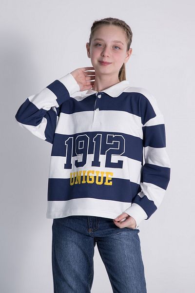 Elabutik M 9763 Polo Guler Sweat 9-14 ANI