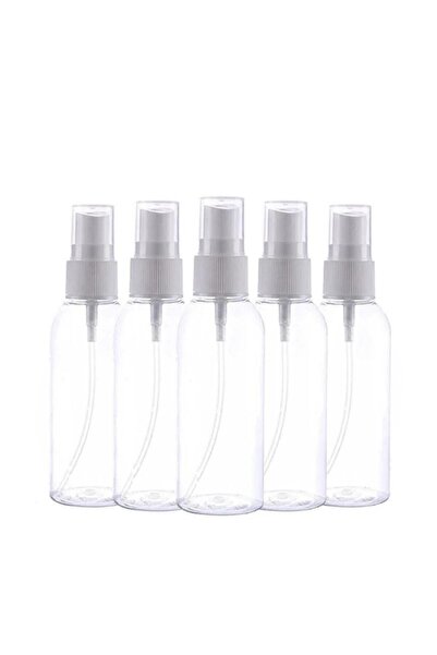 makrobay Sprey Başlıklı 100 ml Boş Pet Şişe 5 Adet Sağlam Sert Plastik