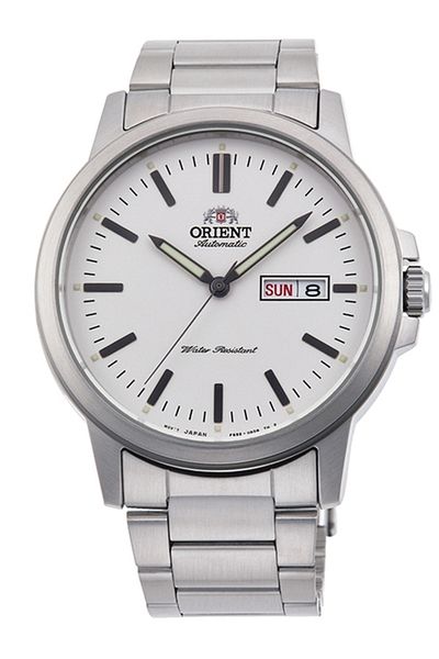 Orient Ra-Aa0C03S39B - 42 mm Men's Watch, Automatic Steel Grey White Dial, Kristsl Glass