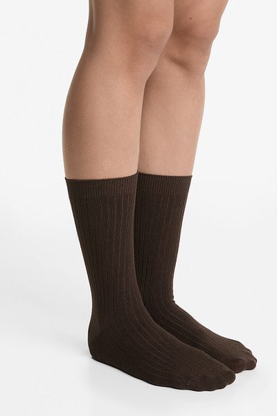 Oysho Modal blend classic socks with 13% cashmere