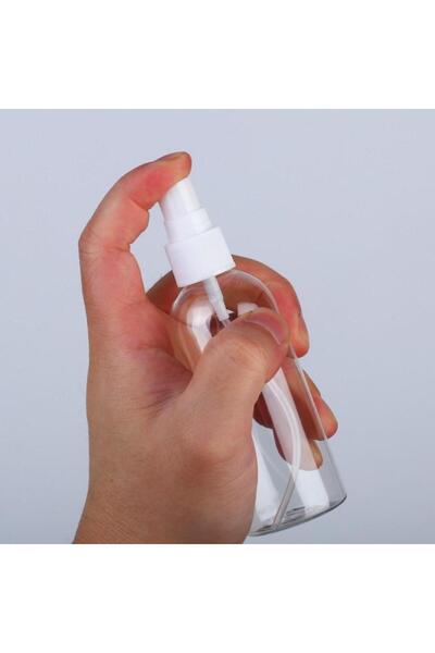 makrobay Sprey Başlıklı 100 ml Boş Pet Şişe 5 Adet Sağlam Sert Plastik