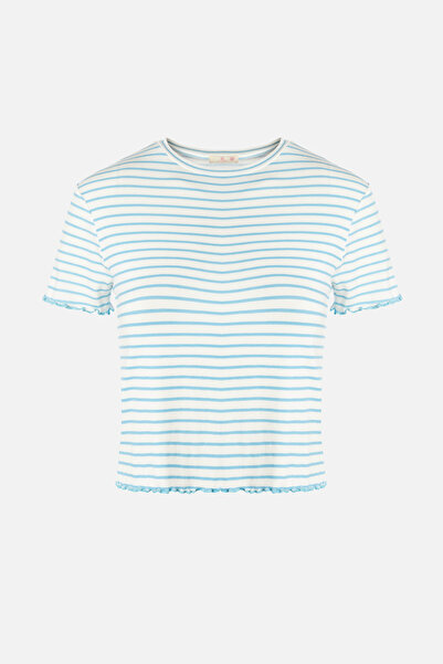 koza iç giyim Kadın Baby Ovelok Detaylı Şortlu Pijama Takımı