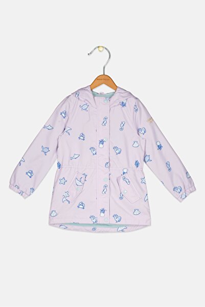 Oshkosh B’Gosh Kids Girls Allover Print Rain Jacket, Lavender