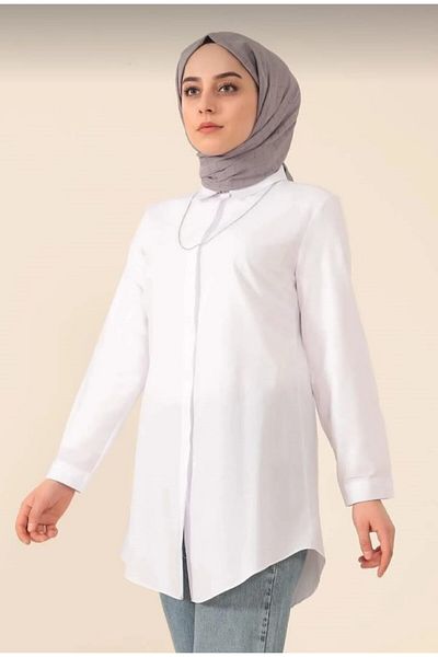 Mine'nspolo Γυναικείο μακρύ πουκάμισο Hijab Tunic