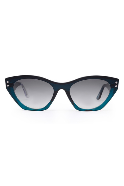 Snob Milano Plastic Turquoise Cat Eye Unisex Optical / Sunglasses