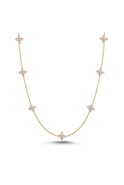 Silveranka 925 Ayar Gümüş Dört Yapraklı Yonca Kolye