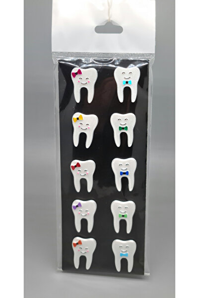 Dentaksesuar Sevimli Diş Rozeti (10'lu paket)