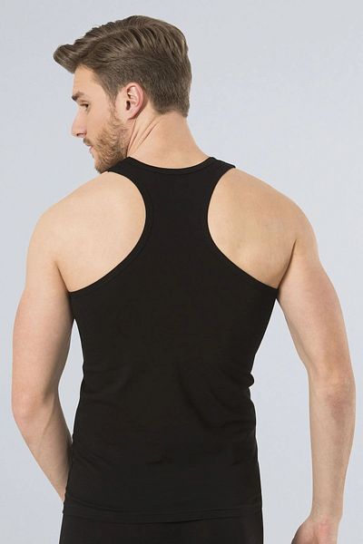 TÜREN 2 Pieces 95% Cotton 5% Lycra Halter Neck Sports Men's Undershirt