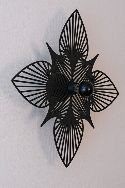 Siyempi "Yıldız Çiçeği" 2m Anahtarlı Dekoratif Desenli Gölge Aplik