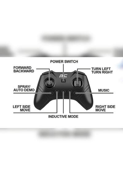 VARDEM OYUNCAK Vardem Uzaktan Kumandalı Full Fonksiyon Şarjlı 2,4G Işıklı Roket ve Buhar Atan Robot Araba