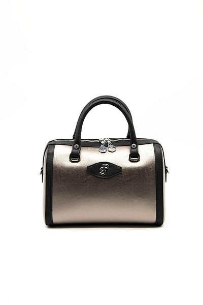 Silver Polo Platinum - Black Sp1091 Women's Handbag