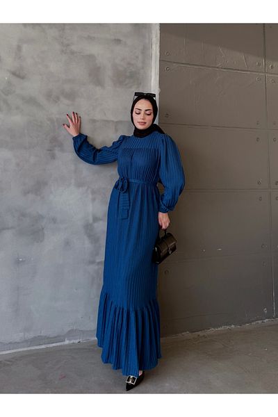 ENSA TESETTUR Φόρεμα Navy Blue Sparkle