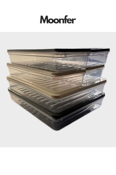 MOONFER Freshbox Set of 6 Storage Containers Suitable for Microwave and Freeze