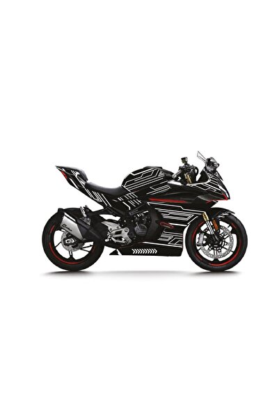 Motiker CFMOTO 450SR Technology Parçalı Kaplama Sticker Etiket Modeli Beyaz