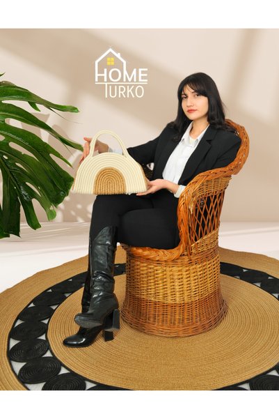 CARPELLA HOME حقيبة نسائية من الجوت، حقيبة نسائية كاجوال، حقيبة نسائية بوهيمية، حقيبة بوهو، حقيبة من الجوت