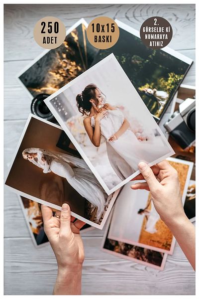 bymat 250 Pcs 10X15 Photo Print - Classic Photo Print - 10X15 Print