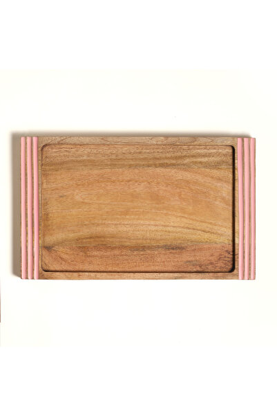 Zsa Zsa Zsu Lakrı Mango Ağacı Tepsi 45 Cm Pembe