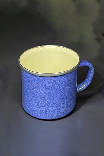 Nishev.com Evini Sev 450 ml Blue Italian Enamel Cup Camper Cup