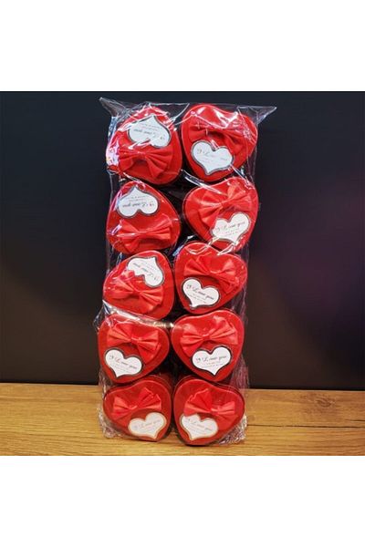 evimdeyokyok Red Metal Heart Gift Box
