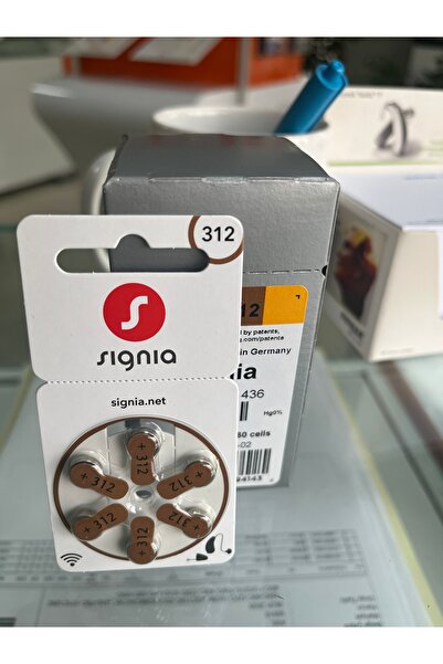 Signia İşitme cihazı pili Sıgnıa 312 numara