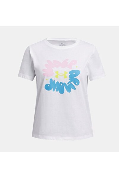 Under Armour Kız Çocuk UA Bubble Wordmark T-shirt 1389765-100