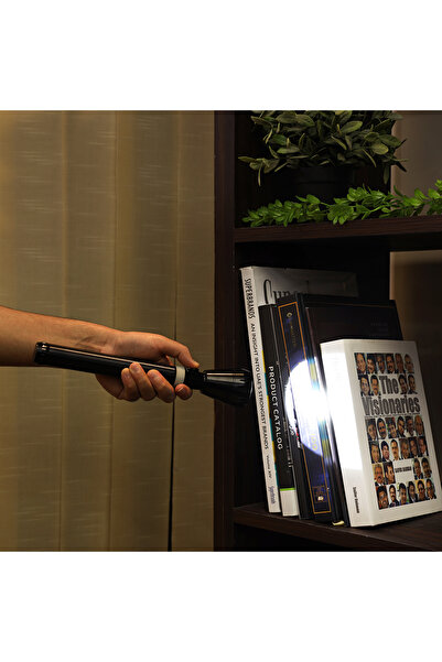 Olsenmark Rechargeable LED Flashlight - 3 Pcs - Super Bright Torch Light - Built-in 3000mAh Battery