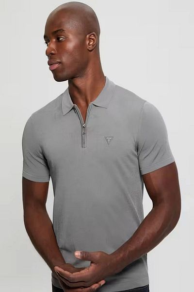 Guess Dane Tech Ss Polo Swtr Men's Gray T-Shirt M4Yr00Z3Dm0-G9A4