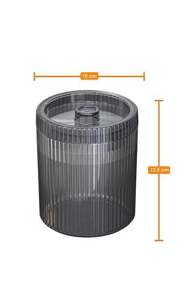 Pufwin Home Multi-Purpose Spice Pulses Food Storage Container Set with 6 Lids Round 700ml