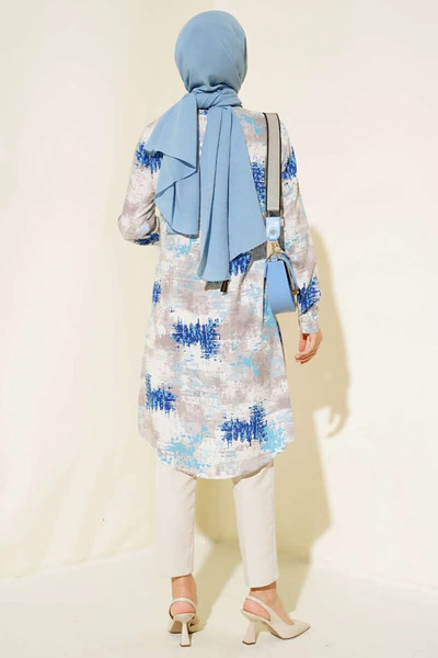 Maystore Tunika s viskózovým vzorem - Detailní barva