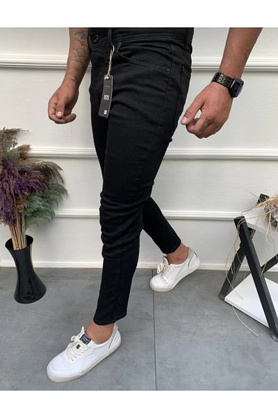 Lotus Men's Black Jeans