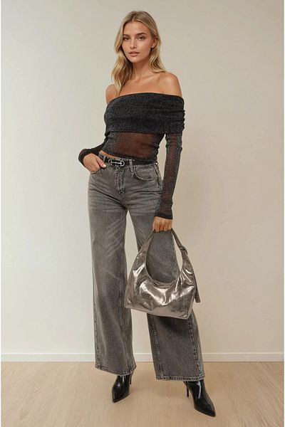 Hiccup Μπλούζα από τούλι Glitter Off The Shoulder