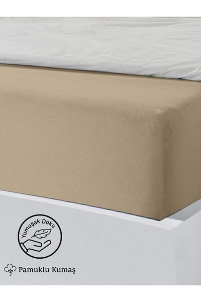 XAMANTHA Oversized Premium Ranforce Cotton Fitted Sheet - 180X200Cm Pillow Gift