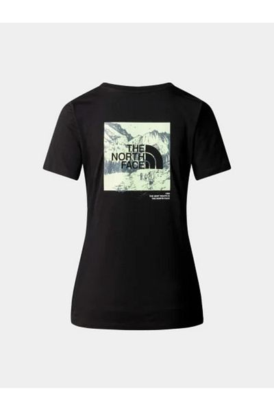 THE NORTH FACE Γυναικείο Μαύρο Μπλουζάκι S/S Graphic Half Dome Μαύρο/Lime Slate The North Face