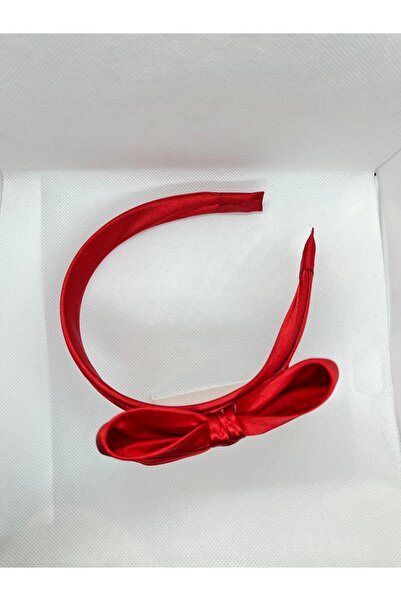 Çınar Aksesuar Red Satin Maternity and Maternity Crown - Big Bow Model (New)