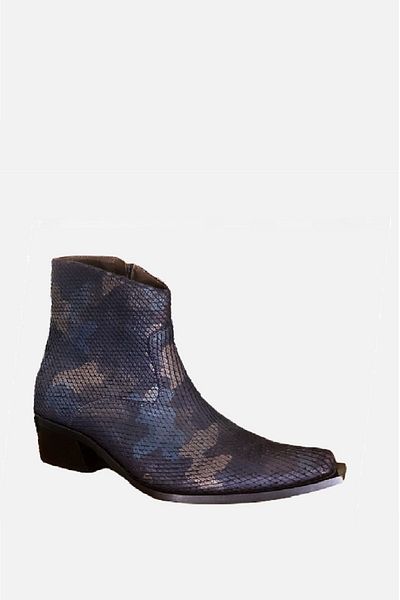 DOKA Men's Western Boots 45391762   Navy Blue