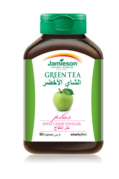 Jamieson الشاي الأخضر وخل  التفاح 90 قرص