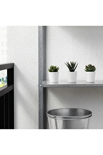 IKEA Premium Ürün Kaliteli Tasarım Göz Alıcı Kolay Temizlik 3 Adet 6 Cm Saksılı Yapay Bitki Kaktüs FEJKA