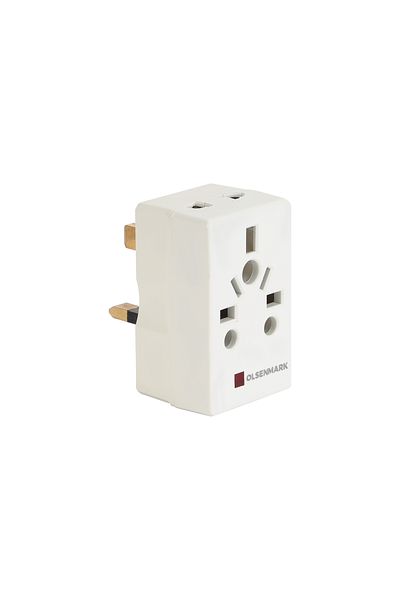 Olsenmark 3 Way Universal Adaptor- OMES1895/ Square Pin