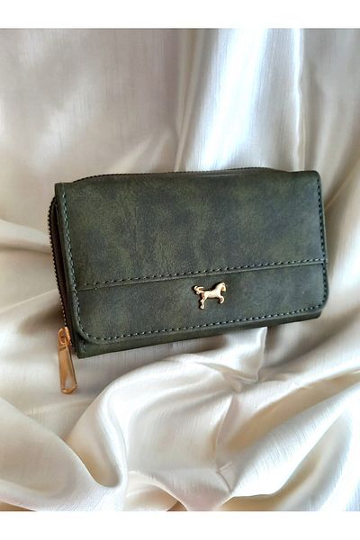 MODA Women's Wallet with Gold Detail