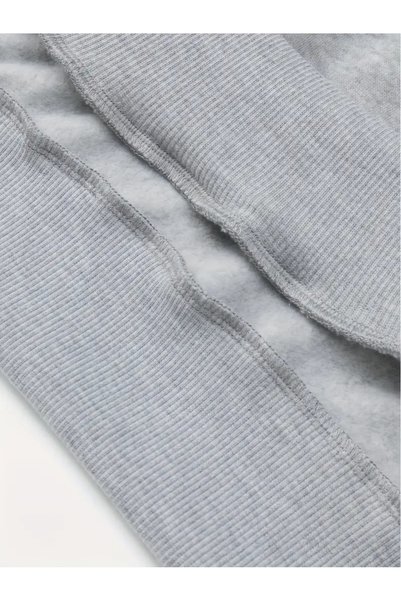 Frisson Metal Fermuarlı Sweatshirt ve Şık Sweatpants Seti, Caspe Baskılı - XS-7XL Beden Seçenekleri