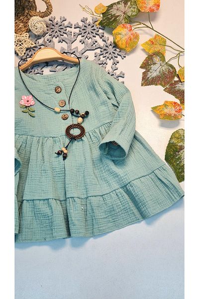 Des Biens Four Seasons Baby Girl and Child Festive Sile Cloth Dress
