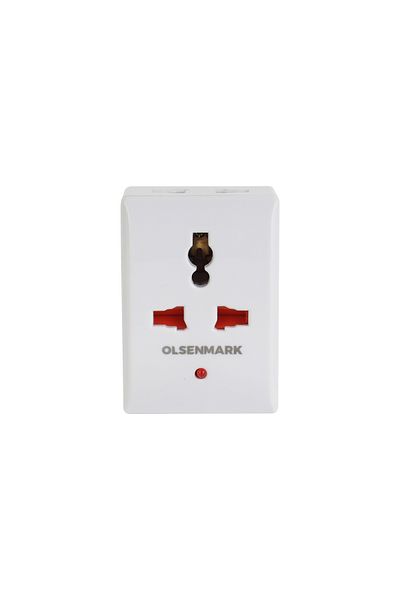 Olsenmark 3 Way Universal Adaptor- OMES1894/ Square Pin