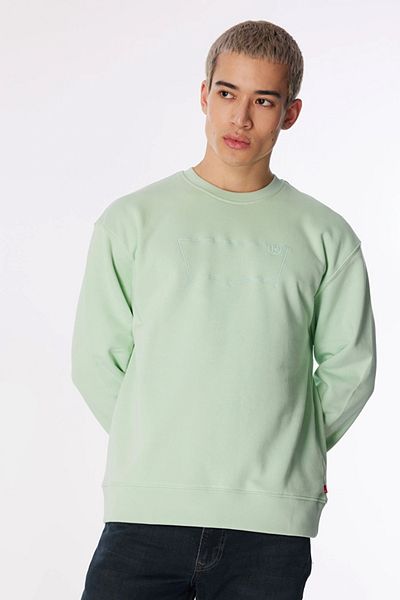 Levi's Levis Crew Neck Green Men's Sweatshirt A2826-0017_Relaxd Graphic Crew Bw C