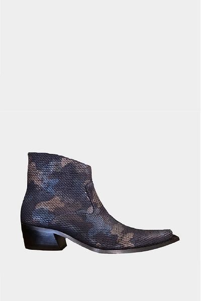 DOKA Men's Western Boots 45391762   Navy Blue