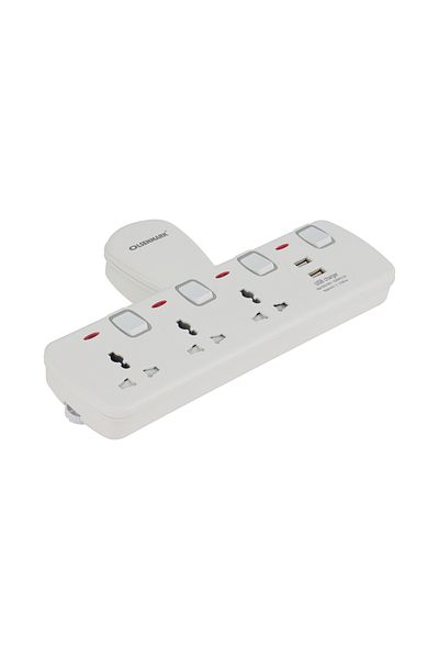 Olsenmark 3-Way Power Wall Socket with Individual Switches- OMES1862D