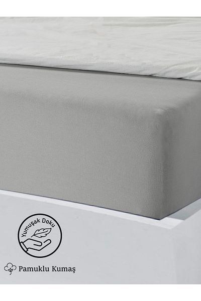 Kamdu 180X200Cm Premium Ranforce Cotton Oversized Fitted Sheet - Pillow Gift